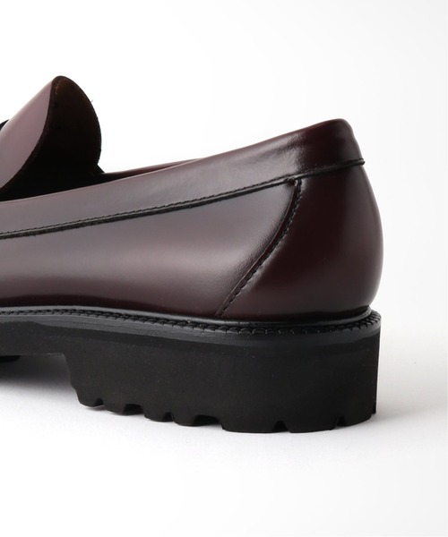 G.H.BASS（ジーエイチバス）の「"国内限定モデル"【G.H.BASS / ジー エイチ バス】WEEJUN 90 LOGAN MOC（ローファー・メンズ・ブラック/ボルドー・9/8.5/XX-SMALL/7.5）」の6枚目の写真