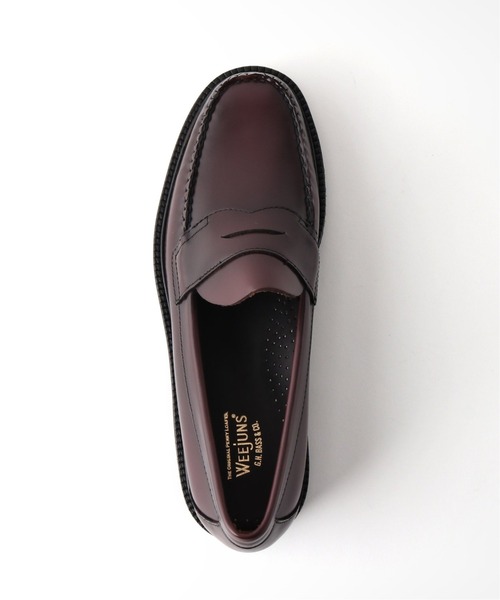 G.H.BASS（ジーエイチバス）の「"国内限定モデル"【G.H.BASS / ジー エイチ バス】WEEJUN 90 LOGAN MOC（ローファー・メンズ・ブラック/ボルドー・9/8.5/XX-SMALL/7.5）」の7枚目の写真