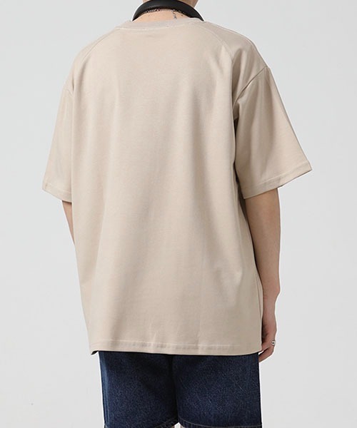 WESTBOY（ウエストボーイ）の「【WB ORIGINALS】Embroidered Drop Shoulder T-shirt WO22S4TP09（Tシャツ/カットソー・メンズ・ブラック/ホワイト/ベージュ/ブルー・XL/L/M）」の12枚目の写真