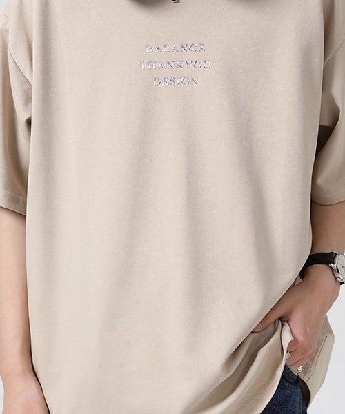 WESTBOY（ウエストボーイ）の「【WB ORIGINALS】Embroidered Drop Shoulder T-shirt WO22S4TP09（Tシャツ/カットソー・メンズ・ブラック/ホワイト/ベージュ/ブルー・XL/L/M）」の13枚目の写真