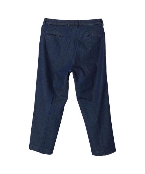 koe（コエ）の「【MENS】デニムタックスラックス*（デニムパンツ・メンズ・ライトインディゴブルー/ワンウォッシュ・M/L）」の18枚目の写真