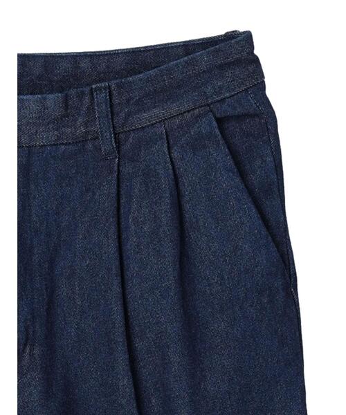 koe（コエ）の「【MENS】デニムタックスラックス*（デニムパンツ・メンズ・ライトインディゴブルー/ワンウォッシュ・M/L）」の16枚目の写真