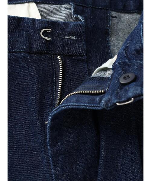 koe（コエ）の「【MENS】デニムタックスラックス*（デニムパンツ・メンズ・ライトインディゴブルー/ワンウォッシュ・M/L）」の12枚目の写真