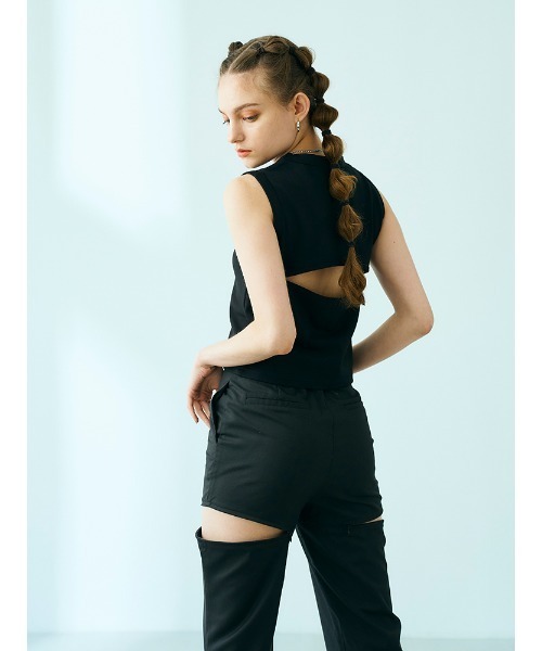 ENVYM（アンビー）の「コンパクトデザインＴＯＰＳ（Tシャツ/カットソー・レディース・オレンジ/ブラック/ホワイト・FREE）」の3枚目の写真