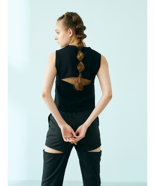 ENVYM（アンビー）の「コンパクトデザインＴＯＰＳ（Tシャツ/カットソー・レディース・オレンジ/ブラック/ホワイト・FREE）」の9枚目の写真