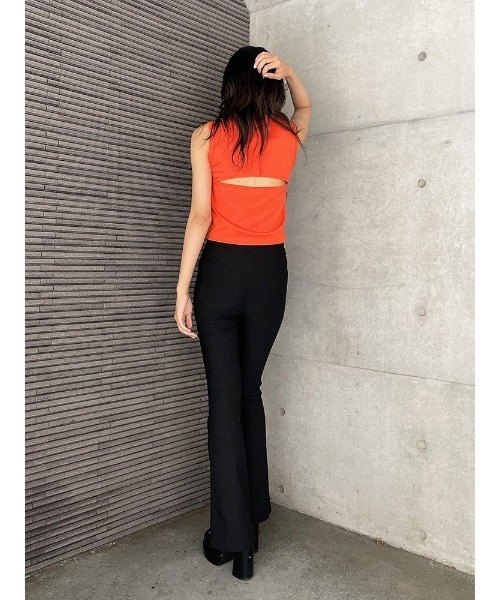 ENVYM（アンビー）の「コンパクトデザインＴＯＰＳ（Tシャツ/カットソー・レディース・オレンジ/ブラック/ホワイト・FREE）」の22枚目の写真