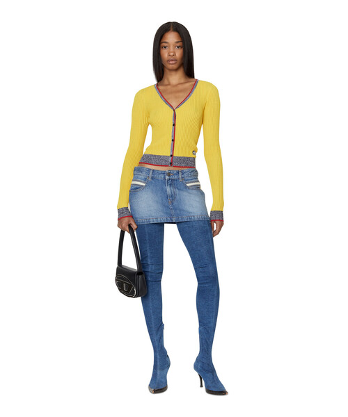 DIESEL（ディーゼル）の「レディース 長袖 ニット カーディガン（カーディガン/ボレロ・レディース・ブルー/ブラック/イエロー・LARGE/SMALL/X-LARGE/MEDIUM）」の20枚目の写真