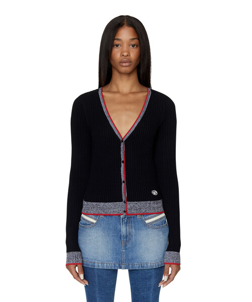 DIESEL（ディーゼル）の「レディース 長袖 ニット カーディガン（カーディガン/ボレロ・レディース・ブルー/ブラック/イエロー・LARGE/SMALL/X-LARGE/MEDIUM）」の7枚目の写真