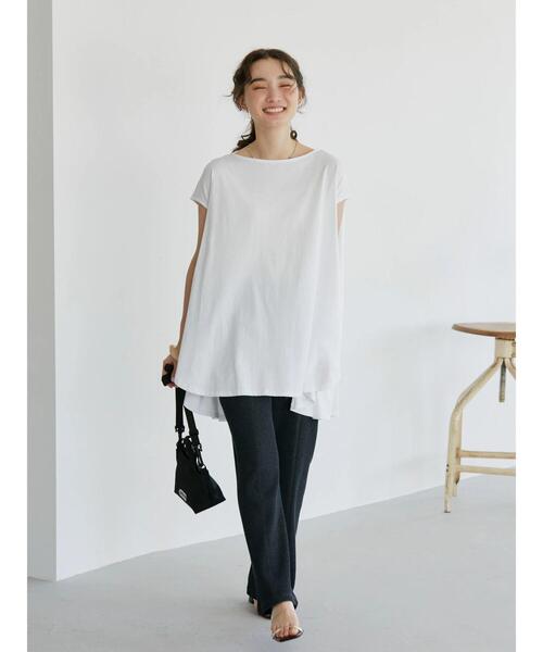 AMERICANA アメリカーナ　スリット　フレンチスリーブ　Tシャツ AMERICANA アメリカーナ スリット フレンチスリーブ Tシャツ