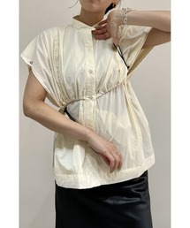 LA PEAU DE GEM | 【LA PEAU DE GEM】3watコードエンドデザインギャザーブラウス(Tシャツ/カットソー)