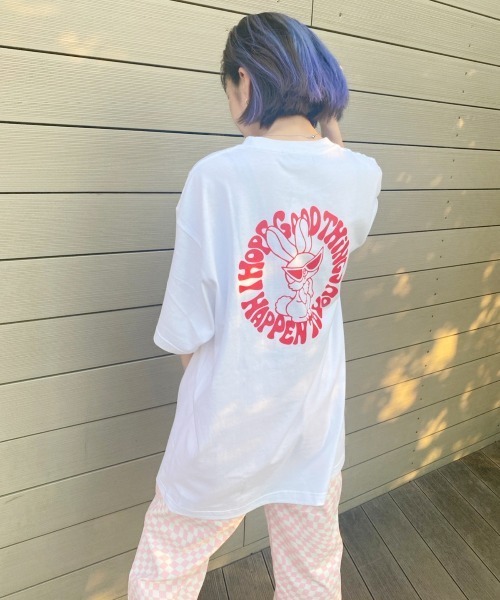 Candy Stripper（キャンディストリッパー）の「COOL BUNNY Tシャツ（Tシャツ/カットソー・レディース・ピンク/オフホワイト/ブラック・2）」の16枚目の写真