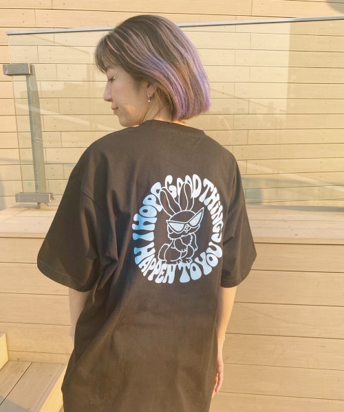 Candy Stripper（キャンディストリッパー）の「COOL BUNNY Tシャツ（Tシャツ/カットソー・レディース・ピンク/オフホワイト/ブラック・2）」の19枚目の写真