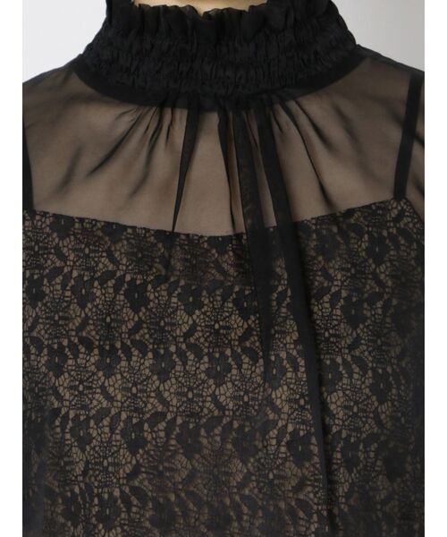 LAGUNAMOON（ラグナムーン）の「シャーリングネックレースキャミシアーブラウス（シャツ/ブラウス・レディース・ブラック/ベージュ/グリーン・FREE）」の7枚目の写真