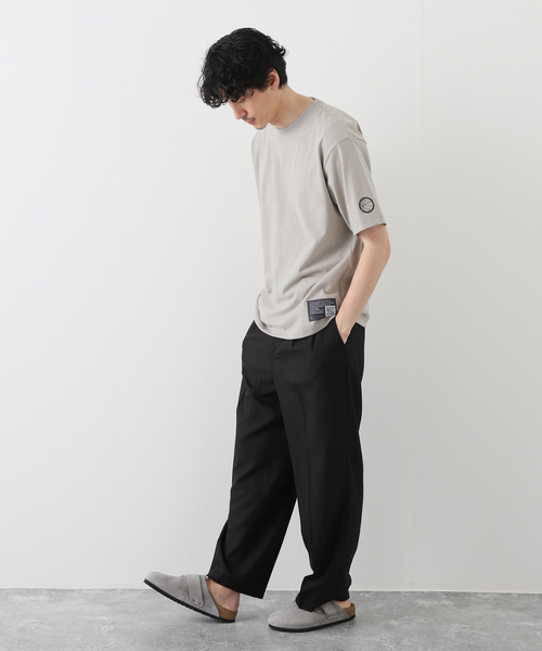 B.C STOCK（ベーセーストック）の「3x3 バックプリントTシャツ（Tシャツ/カットソー・メンズ・グレー/ホワイト系その他/ブラック・LARGE/X-LARGE/MEDIUM）」の7枚目の写真