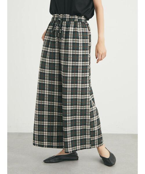 CRAFT STANDARD BOUTIQUE(クラフトスタンダードブティック)の「チェックイージーパンツ *◆(その他パンツ・レディース・ベージュ/グリーン・FREE)」の13枚目の写真
