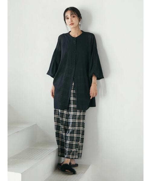 CRAFT STANDARD BOUTIQUE(クラフトスタンダードブティック)の「チェックイージーパンツ *◆(その他パンツ・レディース・ベージュ/グリーン・FREE)」の11枚目の写真