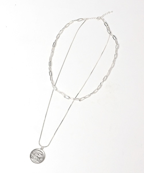 PBLIM（ページボーイリム）の「PAGEBOYLIM/コインネックレス（ネックレス・レディース・シルバー・FREE）」の2枚目の写真