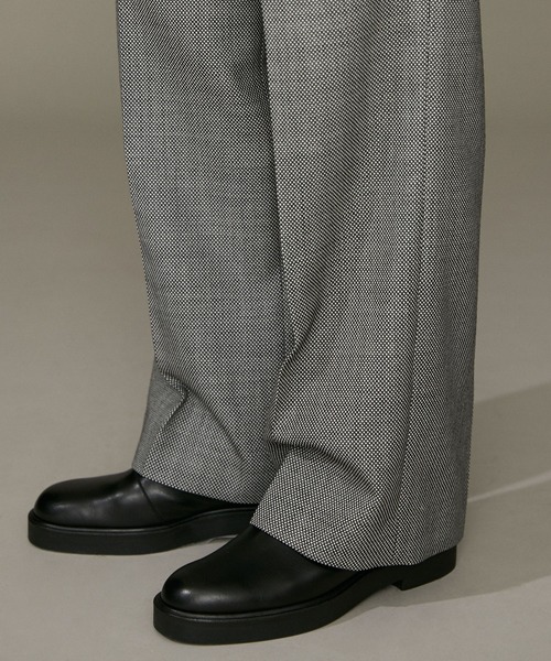 NANO universe（ナノユニバース）の「LB.01/バーズアイ2タックパンツ（スラックス・レディース・ブラック・Ⅰ/Ⅱ）」の12枚目の写真