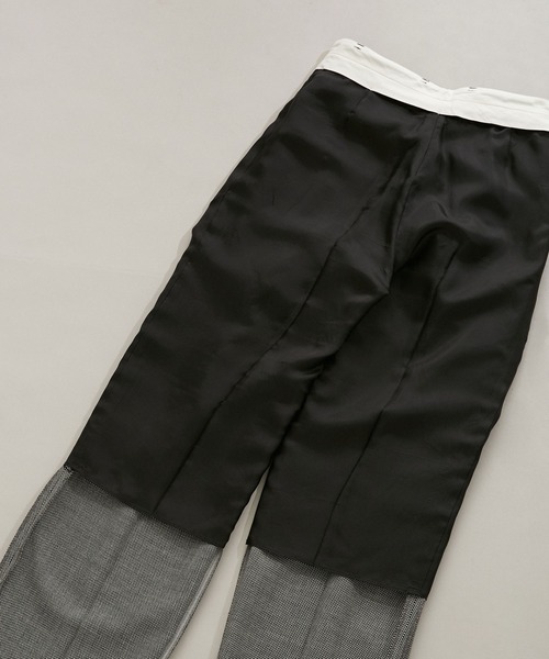 NANO universe（ナノユニバース）の「LB.01/バーズアイ2タックパンツ（スラックス・レディース・ブラック・Ⅰ/Ⅱ）」の14枚目の写真