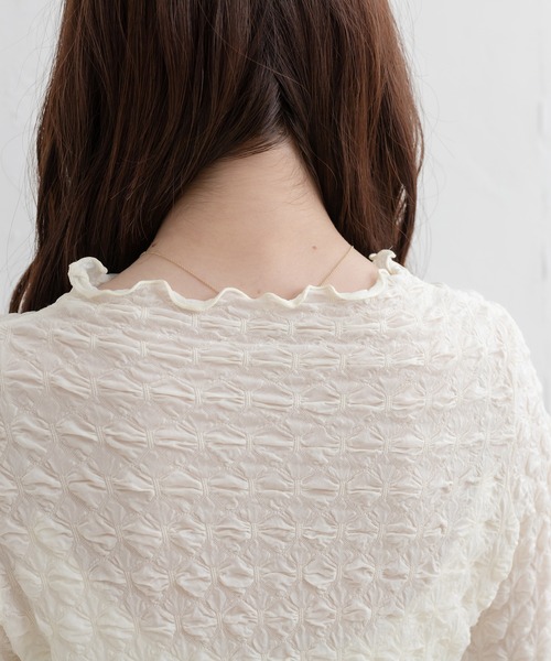 OLIVE des OLIVE（オリーブデオリーブ）の「ぽこぽこインナー（Tシャツ/カットソー・レディース・オフホワイト/ブラック・FREE）」の19枚目の写真