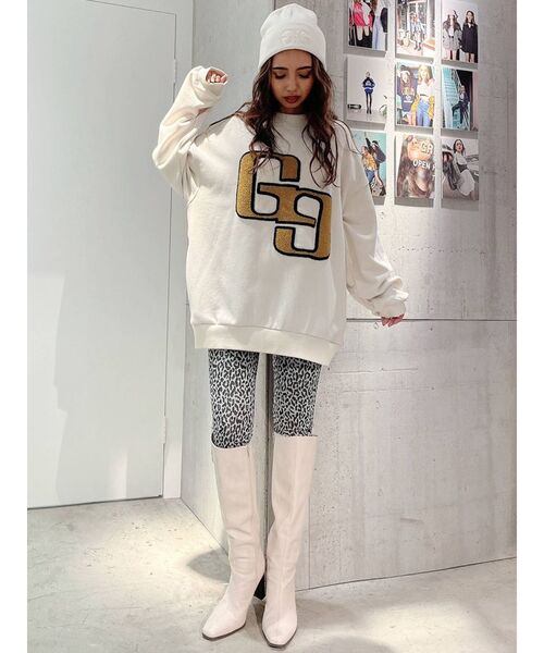 GYDA（ジェイダ）の「BACKスリット ベルトデザインブーツ（ブーツ・レディース・ブラック/アイボリー・SMALL/MEDIUM/LARGE）」の20枚目の写真