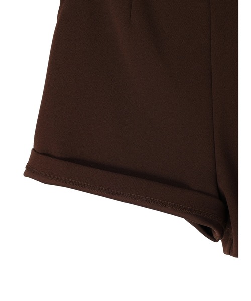 earth music&ecology（アースミュージックアンドエコロジー）の「カットツイルショートパンツ（その他パンツ・レディース・ブラック/ベージュ/ブラウン・S/M）」の9枚目の写真