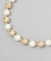 JEANASIS | メタル＊パールMIXネックレス/147286(ネックレス)