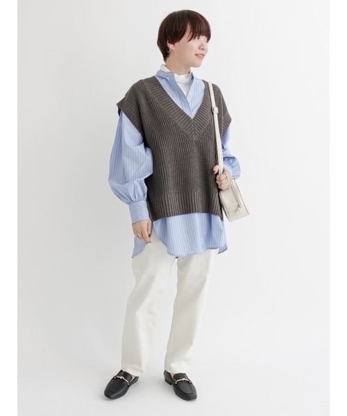 Lugnoncure（ルノンキュール）の「5ポケットデニムパンツ（デニムパンツ・レディース・ネイビー/オフホワイト/ブルー・SMALL/MEDIUM/LARGE）」の8枚目の写真