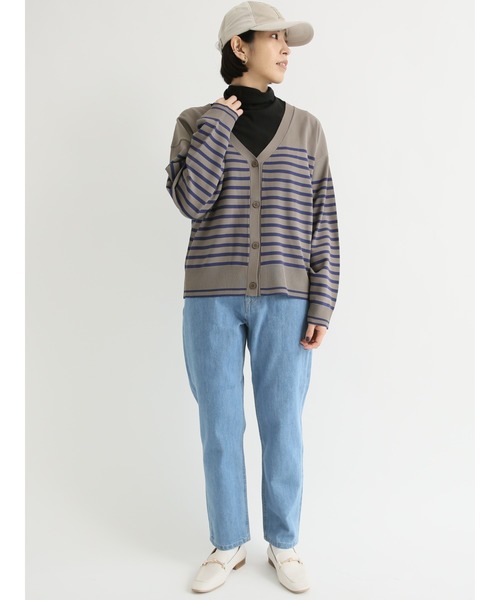 Lugnoncure（ルノンキュール）の「5ポケットデニムパンツ（デニムパンツ・レディース・ネイビー/オフホワイト/ブルー・SMALL/MEDIUM/LARGE）」の9枚目の写真