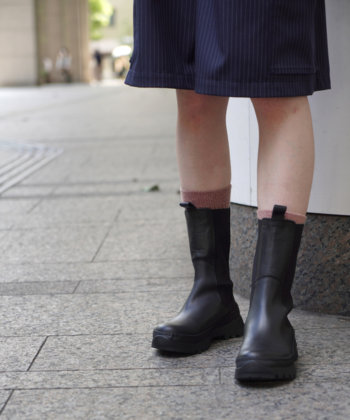 REMME(レメ)の「【REMME/レメ】 VIBRAM PREMIRE middle boot(ブーツ・レディース・ブラック/グリーン・38/36/37)」の7枚目の写真