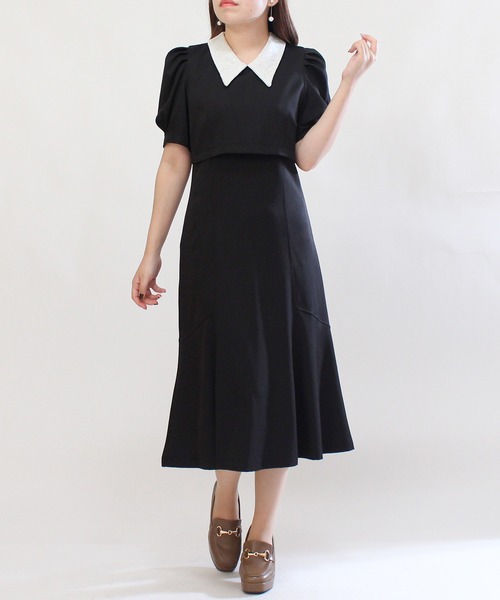 セール 襟レースセットアップ風ワンピース ワンピース Astoria Odier アストリアオディール のファッション通販 Zozotown