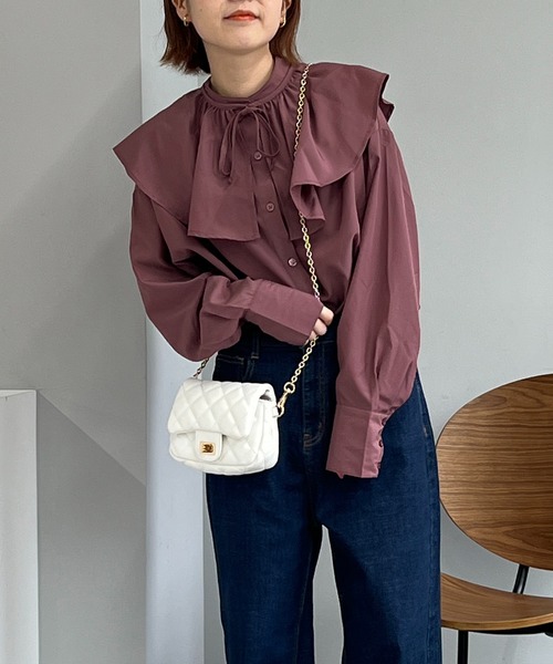 un dix cors（アンディコール）の「チェーンキルティングバッグ（ショルダーバッグ・レディース・ブラック/ホワイト/グリーン/ブルー・FREE）」の6枚目の写真