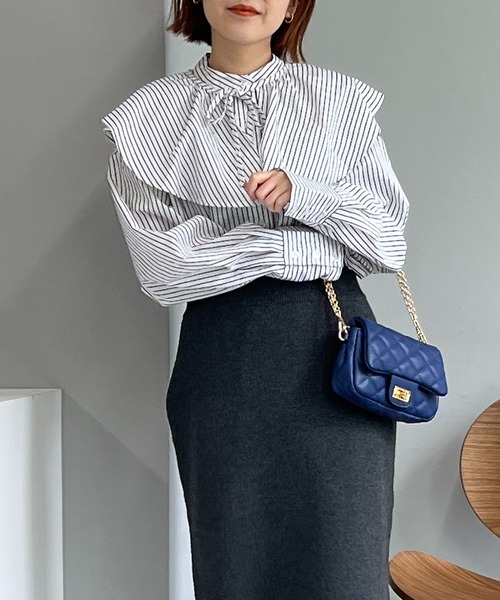 un dix cors（アンディコール）の「チェーンキルティングバッグ（ショルダーバッグ・レディース・ブラック/ホワイト/グリーン/ブルー・FREE）」の21枚目の写真