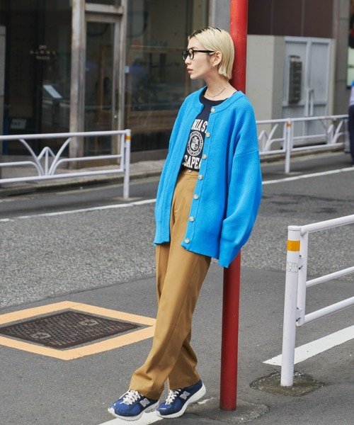 Auntie Rosa Holiday(アンティローザホリデー)の「ベーシックハイライズチノ(チノパンツ・レディース・ネイビー/キャメル・MEDIUM/SMALL)」の5枚目の写真