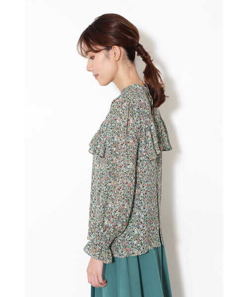 JILL STUART（ジルスチュアート）の「◆モニフラワーブラウス（シャツ/ブラウス・レディース・ピンク/グリーン・MEDIUM/SMALL）」の11枚目の写真