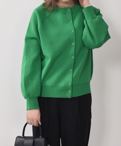 Felt-Maglietta（フェルトマリエッタ）の「ライトスポンディッシュカーディガン（カーディガン/ボレロ・レディース・オレンジ/グリーン/ブラック/アイボリー/ブラウン・MEDIUM）」の5枚目の写真