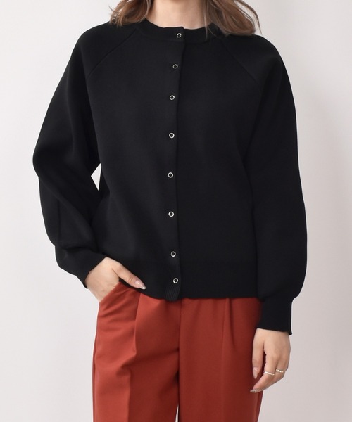 Felt-Maglietta（フェルトマリエッタ）の「ライトスポンディッシュカーディガン（カーディガン/ボレロ・レディース・オレンジ/グリーン/ブラック/アイボリー/ブラウン・MEDIUM）」の3枚目の写真