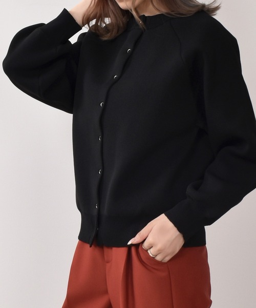 Felt-Maglietta（フェルトマリエッタ）の「ライトスポンディッシュカーディガン（カーディガン/ボレロ・レディース・オレンジ/グリーン/ブラック/アイボリー/ブラウン・MEDIUM）」の17枚目の写真