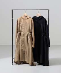 chacott balance ストレッチＡラインコート　ブラック　sizeＭ Chacott（チャコット）の「ストレッチAラインコート