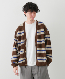 【POP TRADING COMPANY】striped cardigan