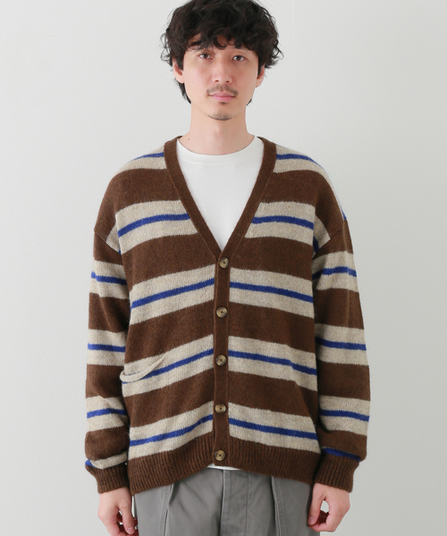 セール】【POP TRADING COMPANY】striped cardigan（カーディガン