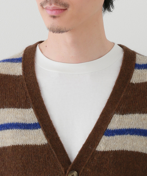 セール】【POP TRADING COMPANY】striped cardigan（カーディガン
