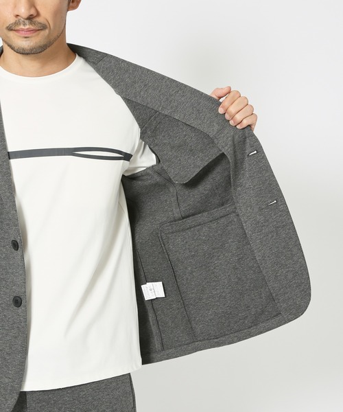 ABAHOUSE GRAY（アバハウスグレイ）の「【上下2点セット/セットアップ対応】杢 ニット ツイル セットアップ/スーツ（セットアップ・メンズ・グレイッシュベージュ/チャコールグレー/ネイビー/モカ・44/46/48/50）」の14枚目の写真