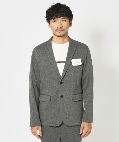 ABAHOUSE GRAY（アバハウスグレイ）の「【上下2点セット/セットアップ対応】杢 ニット ツイル セットアップ/スーツ（セットアップ・メンズ・グレイッシュベージュ/チャコールグレー/ネイビー/モカ・44/46/48/50）」の6枚目の写真