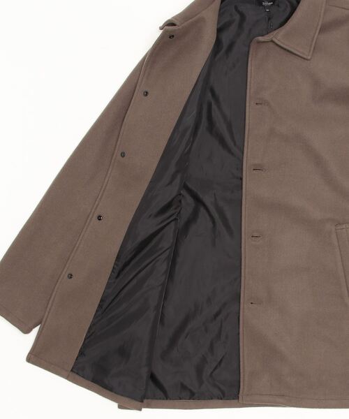 ARCADE（アーケード）の「テックウール ステンカラーコート（ステンカラーコート・メンズ・ネイビー/グレイッシュベージュ/アイボリー/ブラック/ブラウン・L/LL/M）」の7枚目の写真