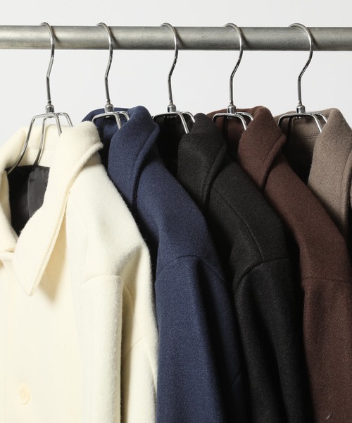 ARCADE（アーケード）の「テックウール ステンカラーコート（ステンカラーコート・メンズ・ネイビー/グレイッシュベージュ/アイボリー/ブラック/ブラウン・L/LL/M）」の21枚目の写真