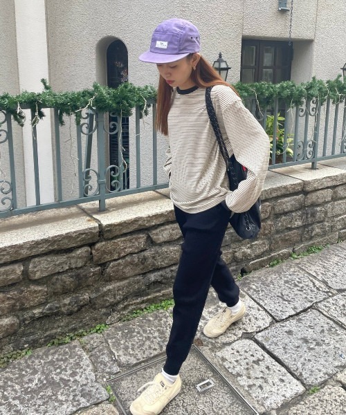 GIMME GIMME（ギミーギミー）の「ボーダーロングスリーブプルオーバー gimw22a007（Tシャツ/カットソー・レディース・アイボリー・FREE）」の7枚目の写真