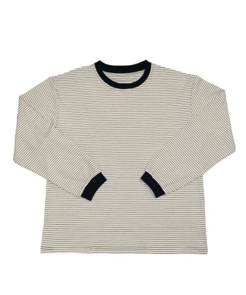 GIMME GIMME（ギミーギミー）の「ボーダーロングスリーブプルオーバー gimw22a007（Tシャツ/カットソー・レディース・アイボリー・FREE）」の11枚目の写真