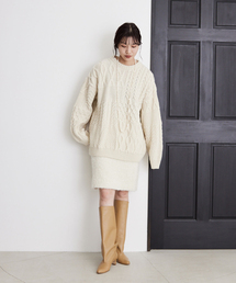 IENA | 【Oldderby Knitwear】アランケーブルニット(ニット/セーター)