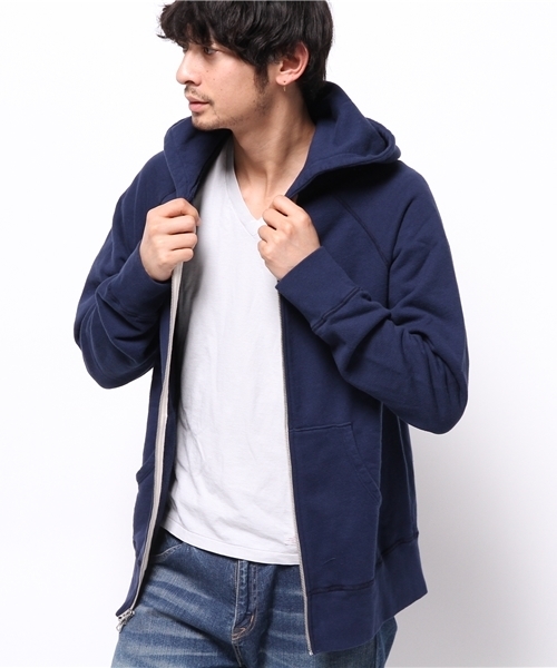 Velva Sheen（ベルバシーン）の「VELVA SHEEN × AMERICAN RAG CIE (ヴェルバ　シーン) / ジップパーカー（パーカー・メンズ・ホワイト/ブラック/ネイビー・L/S/M）」の13枚目の写真